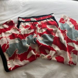 Zara Printed Midi Pants